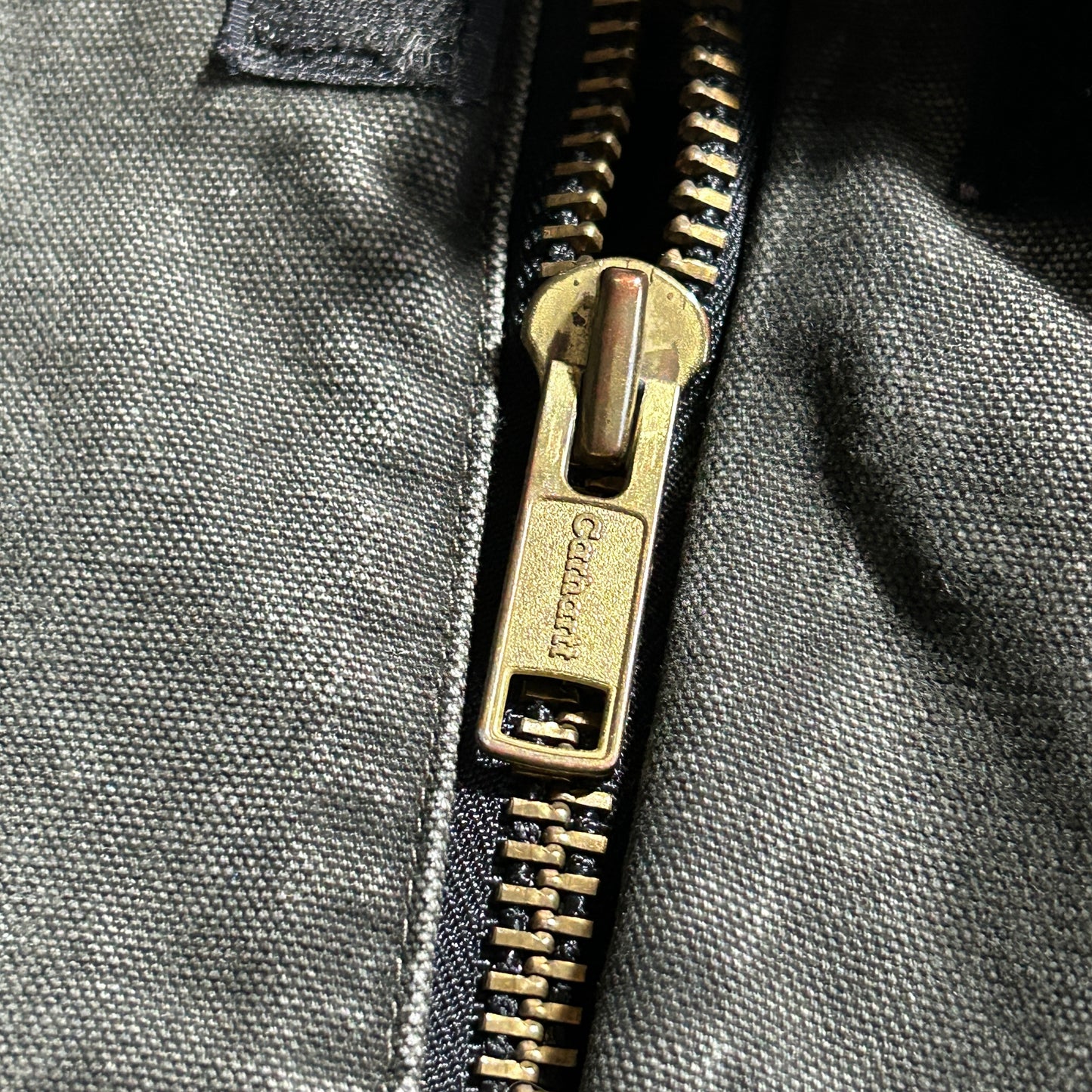 00s メキシコ　 USA生地製 モスグリーン カーハート トラディショナルジャケット ダックL