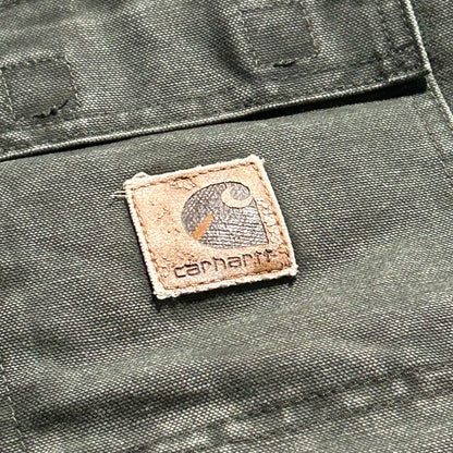 00s メキシコ　 USA生地製 モスグリーン カーハート トラディショナルジャケット ダックL