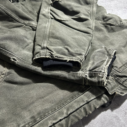 00s メキシコ　 USA生地製 モスグリーン カーハート トラディショナルジャケット ダックL