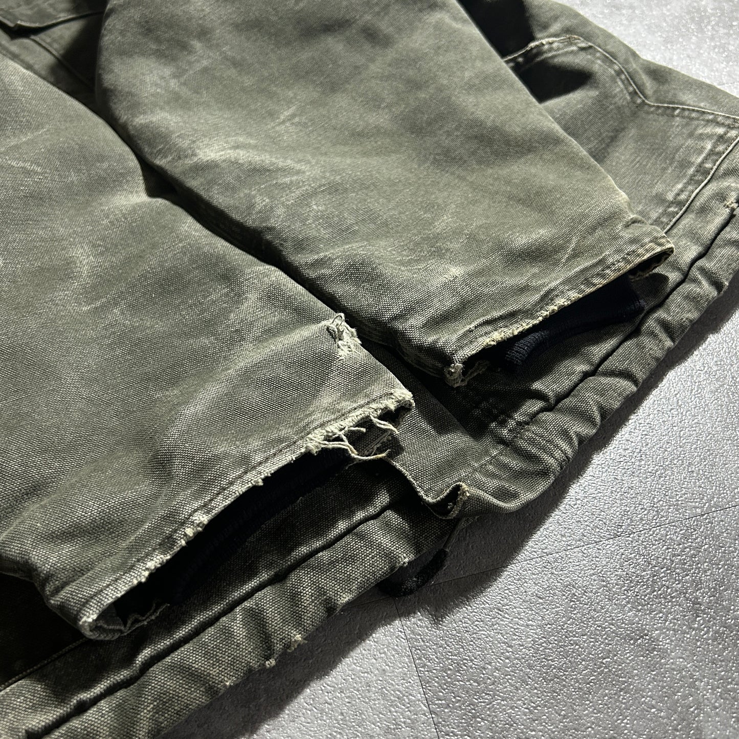 00s メキシコ　 USA生地製 モスグリーン カーハート トラディショナルジャケット ダックL