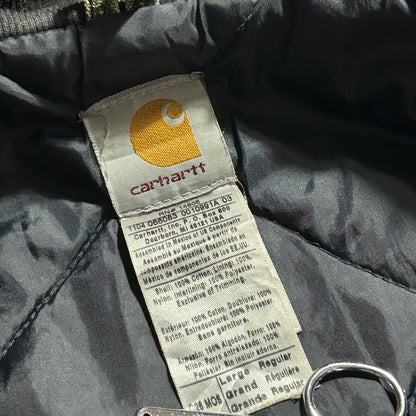 00s メキシコ　 USA生地製 モスグリーン カーハート トラディショナルジャケット ダックL