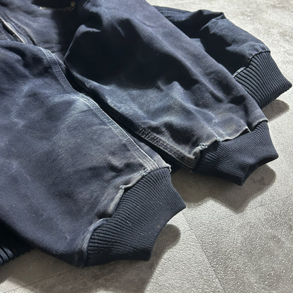 00s メキシコ　 USA生地製 ダークネイビー カーハート アクティブジャケット ダックXXL(2L)