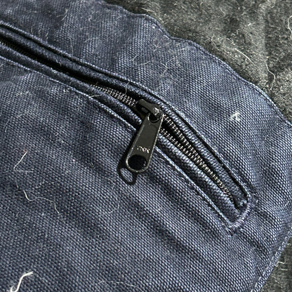 00s メキシコ　 USA生地製 ダークネイビー カーハート アクティブジャケット ダックXXL(2L)