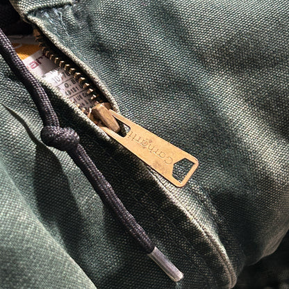 00s メキシコ　 USA生地製 グリーン カーハート アクティブジャケット ダックM