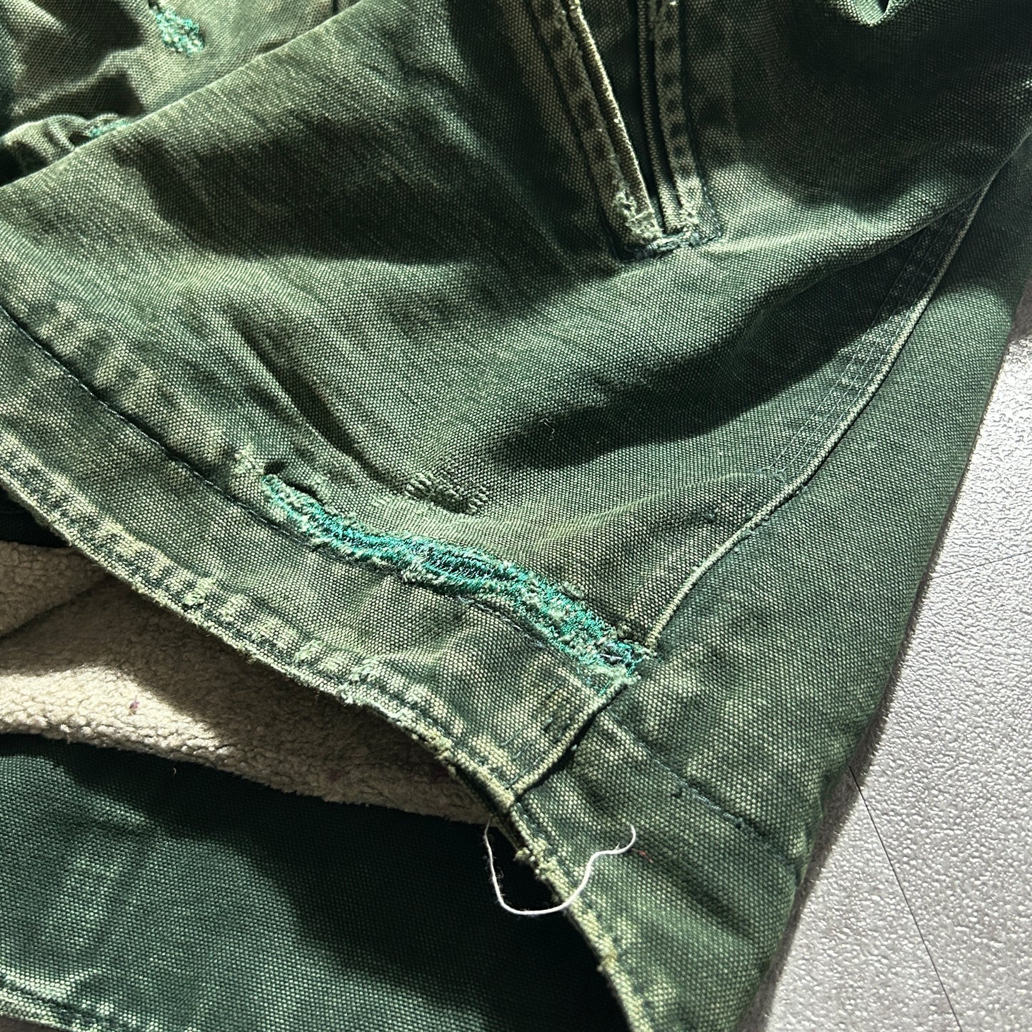 00s メキシコ　 USA生地製 グリーン カーハート アクティブジャケット ダックM