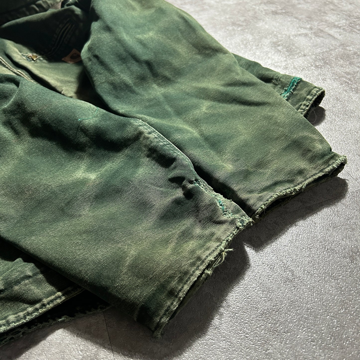 00s メキシコ　 USA生地製 グリーン カーハート アクティブジャケット ダックM