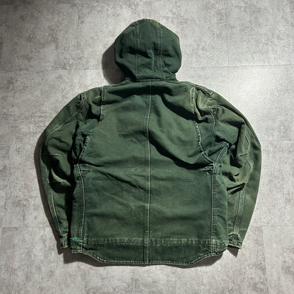 00s メキシコ　 USA生地製 グリーン カーハート アクティブジャケット ダックM