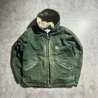 00s メキシコ　 USA生地製 グリーン カーハート アクティブジャケット ダックM