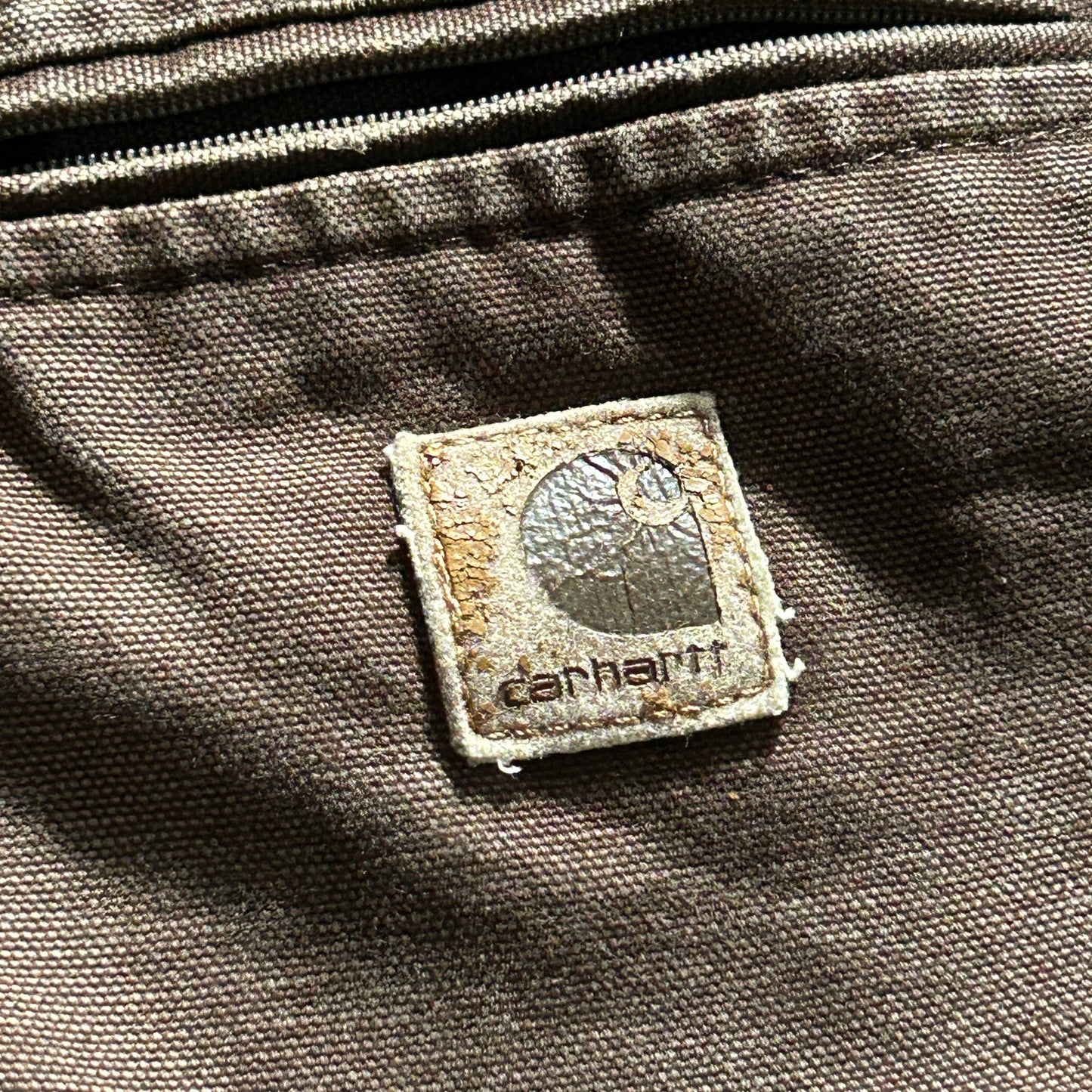 00s メキシコ製 USA生地 ダークブラウン カーハート アクティブジャケット ダックXXL(2L)