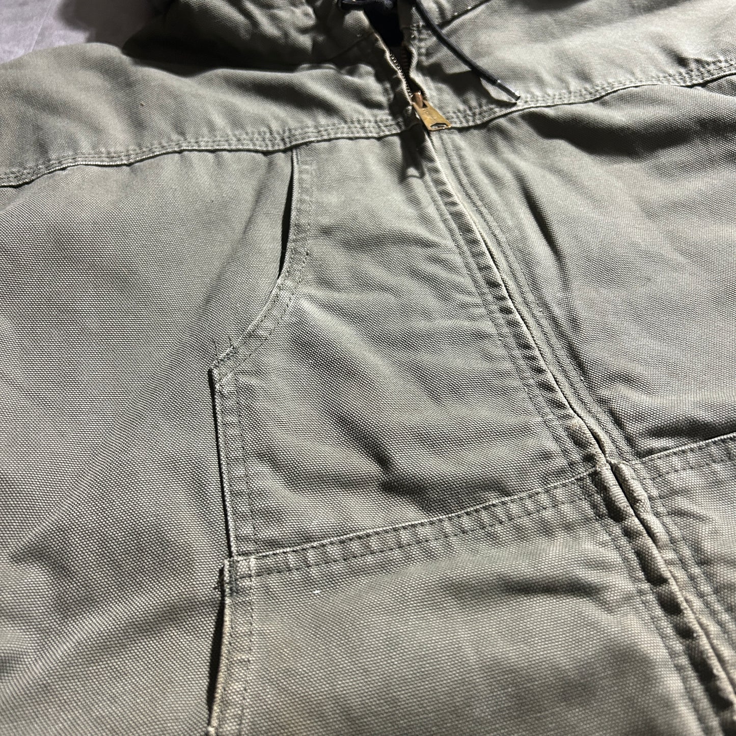 00s メキシコ製 モスグリーン カーハート アクティブジャケット ダックL