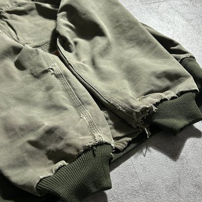 00s メキシコ製 モスグリーン カーハート アクティブジャケット ダックL