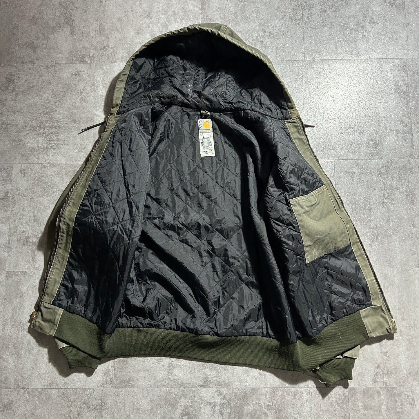 00s メキシコ製 モスグリーン カーハート アクティブジャケット ダックL