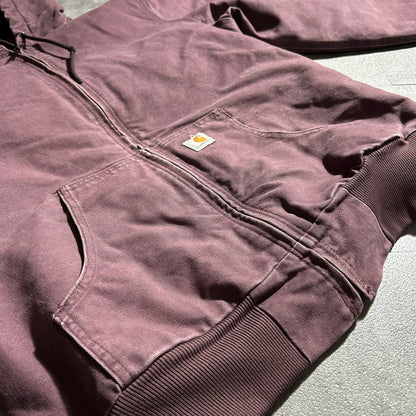 00s メキシコ製 パープル カーハート アクティブジャケット ダックM