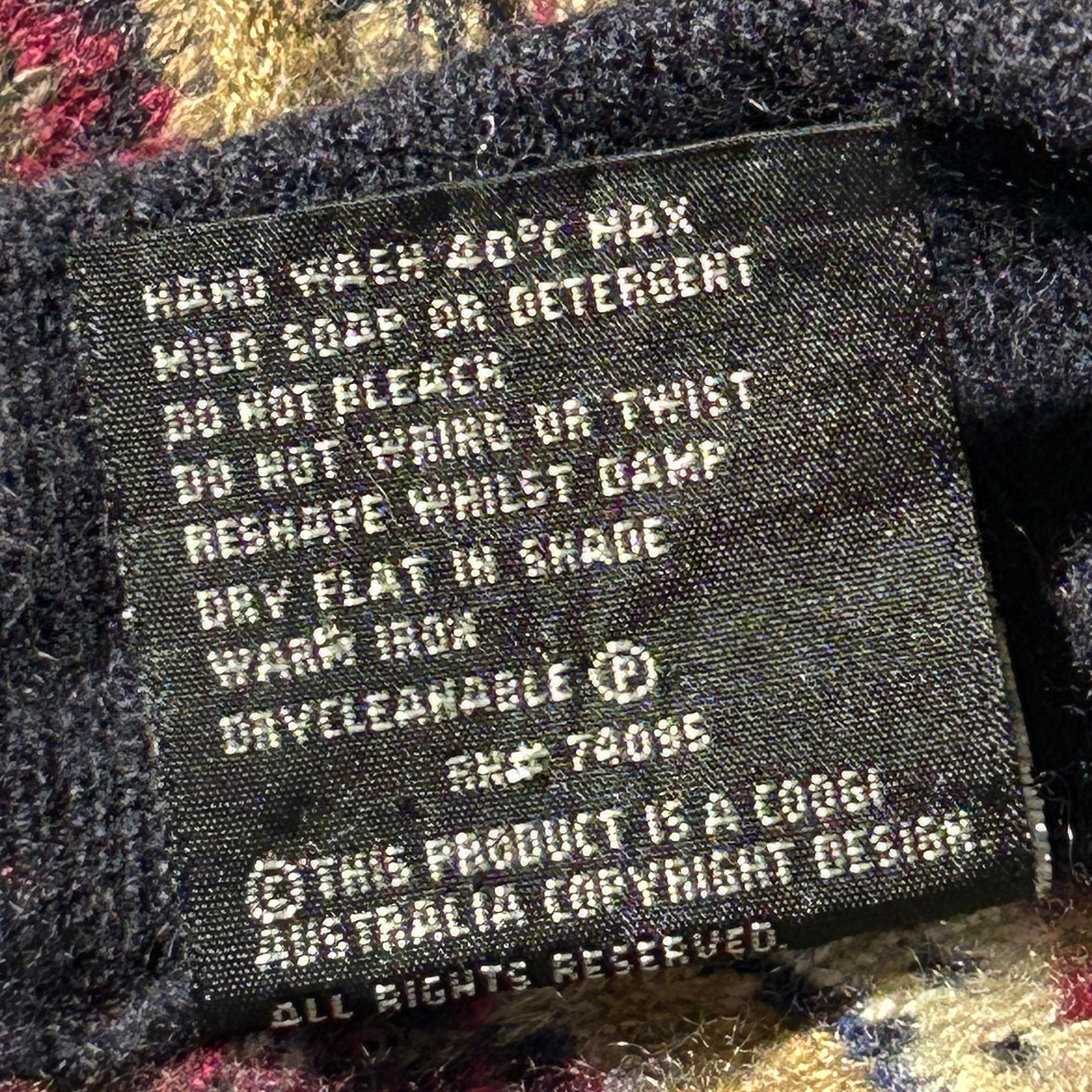 2000s COOGI 3D Knit Cardigan, Made in Australia, Size XL, 100% Cashmere