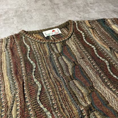 90s Florence Tricot 3D knit sweater made in Italy