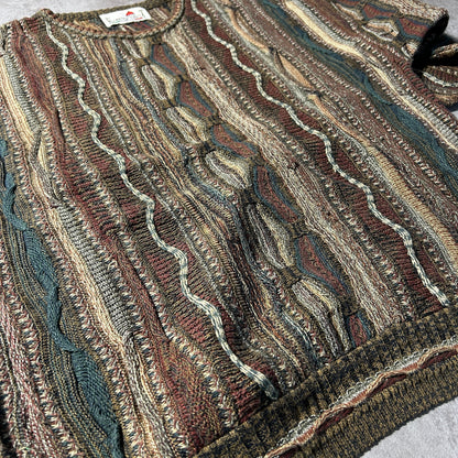90s Florence Tricot 3D knit sweater made in Italy
