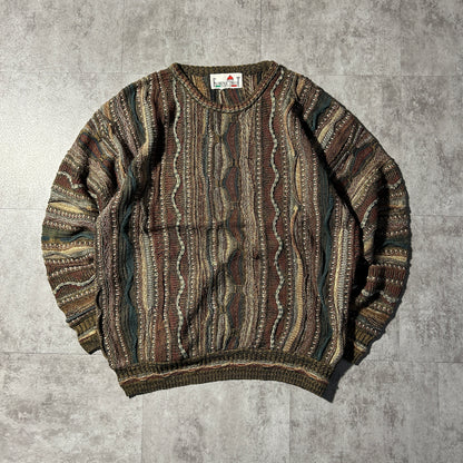 90s Florence Tricot 3D knit sweater made in Italy